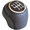 Jifuphav Pomello Cambio Auto Pomello Del Cambio In Pelle A 5 O 6 Marce Per Fiat, Per Grande, Per Punto (2006-2012), Per Linea (2007-2015), Per Ducato, Per CITROEN Cambio Dell'automobile(6 Speed)