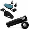 JINCANXIANG Per Vespa Per Piaggio MP3 500 300 BYQ FLY Medley150 ZIP50 Liberty 150s Specchietti Retrovisori Laterali Per Motociclette Manubrio Manopole(Black)