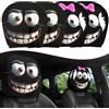 Generic Set di 2 copri poggiatesta per auto, divertenti con cartoni animati, per poggiatesta auto, stampa su entrambi i lati, decorazione per sedile anteriore, lavabili ed elastici