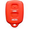 SHUGWA Guscio Chiave Dell'auto Cover Per Chiave Per Daihatsu Per Terios 2 Custodia Protettiva In Silicone Per Chiave Auto FOB Shell Per Telecomando Avanza Rush Entry Accessori Guscio Della Chiave(Red)
