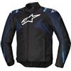 Alpinestars T-Jaws V4 impermeabile Giacca tessile moto, nero/blu, M