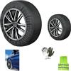 CLICK & GO CALZA DA NEVE PER GOMMA RUOTA ADATTO A PNEUMATICO 245/40R19 CON CERCHIO CERCHIONE 19 (17143) COPPIA DI CALZE DA NEVE PER STRADE GHIACCIATE PER AUTO (2 PEZZI) OMOLOGATE CERTIFICATE PER VEICOLI