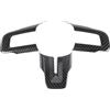 SZDGJ For Ford, Mustang, 2015 2016 2017 2018 2019 2020 2021 2022, copertura interna del volante dell'auto in stile fibra di carbonio ABS decorazione del telaio Rivestimento del volante