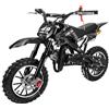 Generico Mini Cross Mini Moto minicross minimoto ORION 49cc 2 tempi: Gas Regolabile + Easty Start + Ruote 10 + Freni a disco + Filtro Aria Sportivo + Altezza Sella ca. 60cm + Garanzia 24 mesi (COLORE NERO)