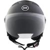 BHR Casco Demi-Jet 834 FLOW - Casco Scooter Estivo Omologato ECE 22.06 con 16 Fori di Aerazione - Visiera Antigraffio e Sgancio Micrometrico, Nero Metallizzato, M