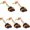 QUNWETX Spina De Bobina Accensione Compatibile Con Volvo Per XC70 Per XC90 V60 V70 0221604001 Connettore Bobina Di Accensione Riparazione Cablaggio Connettore(5pc)