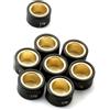 SMJDPIWRO 8 rulli di peso for variatore da corsa 15 g 17 g 25 x 15 mm for Ymh Yp400 Majesty Abs 400 cc XP T-Max 500 cc 530 cc 5RU176325000(25x15mm 17g)