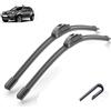 Autozonea Kit set di spazzole tergicristallo anteriori per auto compatibile con Dacia Renault Duster 1 2013 2014 2015 2016 Parabrezza Parabrezza Finestra 20 +20