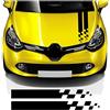 LMLZNP Auto Adesivi Decorativi Adesivi, per Renault Clio RS Campus Megane 2 3 Twingo Sandero Racing Sport Car Hood Sticker Trunk Bonnet Graphics Decal