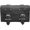 ORLETANOS Borsa portautensili Juno, compatibile con Harley Davidson, rotolo di attrezzi, in pelle, Heritage Shovel Dyna Street Bob HD, nero