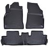 J&J AUTOMOTIVE Tappetini Auto in Gomma su Misura per Peugeot 3008 2009-2016, Set da 3 Pezzi, 3D - con Bordo Alto, Antiscivolo, Inodore, Colore Nero, TPE