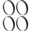 INFINAUTO Anelli Centrici Mozzo Ruota 72.1-70.6mm Policarbonato 4pz | Colore Nero, Spessore 10mm, Installazione Sostituzione Diretta, Elimina Vibrazioni Per Maggiore Stabilità Di Guida