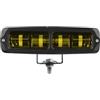 XBDYGS Faro Del Motociclo Barra Luminosa A LED Per Moto Da 20 W, 6 Pollici, Faro Bianco, Luce Lavoro, 12V/24V, Per Fuoristrada, SUV, ATV, Barca, Pick-up, Quad Faro Motocicletta(1pc Yellow Light)