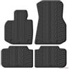Gledring Tappetini in gomma compatibili con BMW X3 (G45) 2024 (profilo a T, 4 pezzi)