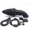 HASkulle Filtro Aria Bullet con Filtro Rosso Compatibile con Honda Shadow VLX VT600 1999-2007 Nero Opaco