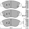 metelligroup 22-0577-2 - Made in Italy - Pastiglie Freno