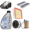 OP Kit tagliando 4 filtri + 4L olio Q8 Elite 0W-30 per Citroen Berlingo II 1.6 BlueHDi gasolio 2008+