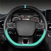 HerfsT Auto Coprivolante per Chery dr 4.0 dr 5.0 dr 6.0 2020-2024, Coprivolanti In Pelle Copri Volante Protezione Antiscivolo Decorazione Interni Accessori,A/Green