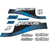 XRmarine Decalcomanie per Mercury 225HP SaltWater OptiMax/EFI Motore Fuoribordo Blu Decal Kit Adesivi Riproduzione 225 hp Acqua Salata OptiMax/EFI