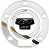 AZgraphishop PROTEZIONE TAPPO BENZINA RESINA 3D COMPATIBILE CON YAMAHA Tracer 9 GT 2023 FM-1050 (Pure White)