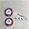 KTTUO Para ARAI GP3 GP6 GP7 SK6S Bell OMP RS7-K/HP7 HANS Hebilla Cubierta Izquierda Derecha Cubiertas Decorativas Tornillo