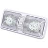 NOGRAX Luce da Soffitto a LED 12V 24V Doppia Cupola Con Interruttore ON/OFF e Dimmer Illuminazione Interna per RV, Camper, Auto, Rimorchio, Barca, Furgone, Tetto (10)
