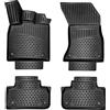 ELMASLINE 3D Tappetini Gomma per Audi Q5 2016-2025 (FY) | Non compatibile con la terza generazione! | Bordo Extra Alto | Tappetini Auto