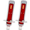 Ruiandsion H1 - Lampadine LED per fendinebbia, DC 12 - 24 V, con chipset 1860 2SMD, luci di marcia diurna, colore: Giallo