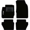 QUEMAR Tappetini Auto compatibili con Ford Fiesta MkVI 6 serie 2008-2017/Kit Tappeti Moquette e Gomma su Misura (Set 2 Anteriori + 2 Poster.)/Ricami e Colori Personalizzati (1 Ricamo, Bordo Antracite)