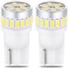 QAUBEN 2pcs 194 Lampadina LED W5W 168 2825 T10 Lampadine Luci interne per auto per mappa a cupola Parcheggio Porta bagagliaio Luci targa di cortesia Bianco 6000K 12V-24V