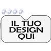 Xenorith Personalizzato Parasole per auto il tuo con Foto text parasole auto esterno copri sole auto Personalizzata la tua LOGO blocca i raggi UV e mantiene il veicolo fresco white 140cm x 76cm