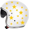 Generico Adesivi stella per casco moto e bici - Set unisex per tuning e decorazione personalizzata C0007