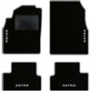 QUEMAR Tappetini Auto per Opel Astra J, Bordo Perla, 4 Ricami | 2009-2015 / Kit Tappeti Moquette e Gomma su Misura / Set 2 Anteriori + 2 Posteriori / Ricami e Colori Personalizzati