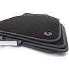kh Teile Tappetini Volvo XC40 - Tappetini in velluto di qualità originale, set di 4 tappetini in pelle nabuk nero