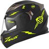 Decalart Kit 16 Adesivi Casco moto serbatoio valigia universali compatibili - Zeus fulmine saetta flash tuono mano boom strips decalcomanie L119 (029 Giallo FLUO)