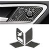 HLMNAKE Adesivi interni in fibra di carbonio, accessori per tuning e decorazione di interni auto per VW GOLF 7 2014-2020 (maniglie interne delle porte-C)