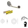 farbrothersonline COMPATIBILE CON DUCATI SCRAMBLER 800 2015 AL 2024 KIT TRASMISSIONE CATENA CORONA PIGNONE PER MOTO DID 520VX3 G&B LUN 104 MAGLIE,CORONA ACCIAIO P520-Z46,PIGNONE P520-Z15 SPECIFICO