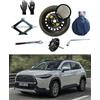 D'ANGELO 1988 Kit Ruotino di Scorta 18 compatibile con Toyota Corolla Cross con Cric, Chiave, Vite, Guanti e Sacca