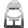 Generico Portatarga 50 CC Fantic HM Valenti Ecc Pieghevole Moto Enduro Motard (Senza Verniciatura)