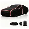 Generic Telo Copriauto per VW Golf Mk4 R32 2003-2023 Telo Copriauto Da Esterno Completa, Antivento Antigraffio Coperture, Con Cerniere Laterali et fodera in cotone