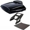 NYSAASDST Per Tour Pak Per Road King Per Glide 2014 2015 2016 2017 2018 2019 2020 2021 2022 2023 2024 Pacchetto Trunk Pad 2 Up Rack Fit portapacchi posteriore moto(Digitare un)
