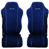 LZBBD Coprisedili in microfibra blu scuro 2 pezzi progettati per adattarsi RENAULT T / C