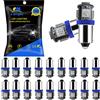 YM E-Bright EverBrightt 20-Pack DC 24V blu BA9S 5050 5SMD lampadine Clearance Cuneo luce targa lato Bollitore per luce Led