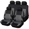 WSYLJX Auto Coprisedili Set per Opel Mokka/Mokka X 2012 2013 2014 2015 2016 2017 2018 2019, Set Coprisedile Anteriore E Posteriore Copri-Sedile Confortevole Traspirante Accessori,Grey