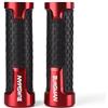 TAOBOZI Per SUZUKI BURGMAN 650 400 125 200 250 AN650 AN400 AN125 AN200 Manopole Manubrio Moto Manopole Thruster(Red)