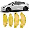 Bewinner Per Model Y Copri Pinza Auto Sportivo - 4 Pezzi Copri Pinza Ruota Giallo Rosso, Protezione Protezione Pinza Freno Per Ruote 19/20 Y 2017-2023 (Giallo)
