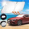 SHAOHAO compatibile con Mercedes Benz A-Classe W177/X177 2018-2022 2023 / EQA 2022 2023 / GLA X156 2013-2019 / GLA X156 Parasole pieghevole in tessuto rivestito in argento
