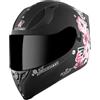Bogotto H128 Fiori Casco, nero/pink, L