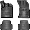 ELMASLINE 3D Tappetini Gomma per Audi A4 (B9) 2015-2024 | Bordo Extra Alto | Tappetini Auto