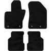 Kovvar Premium Tappetini auto per Jeep Compass | 2017-2025 | 4 pezzi | Saxony a pelo lungo 13 mm | Poliammide | Versione: Benzina/Diesel | Moquette su misura | Antiscivolo | Bordo effetto nabuk